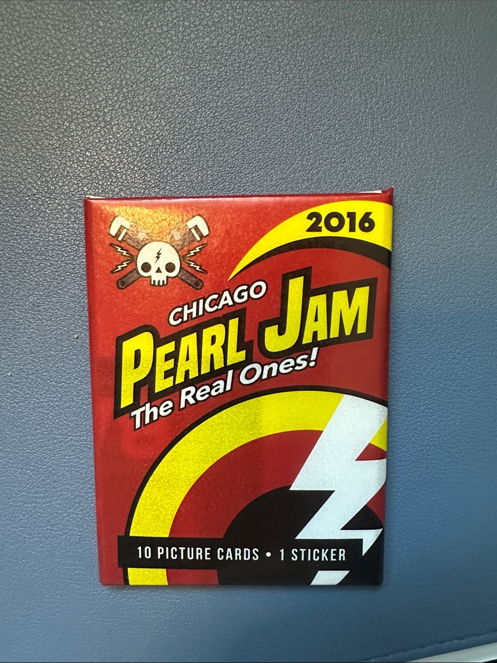 Pearl Jam 2016 Chicago Collector Card Pack - Red & Yellow